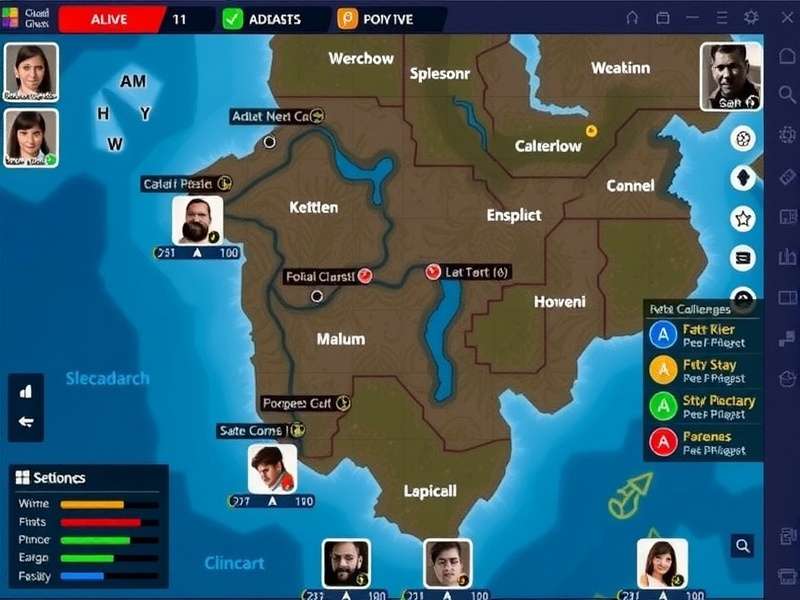 Chennai Challengers battle map showing strategic positions